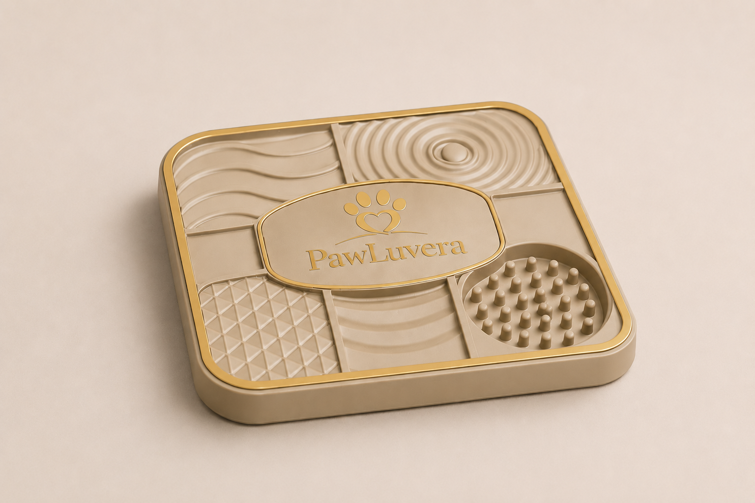 PawLuvera Licking Mat Sand