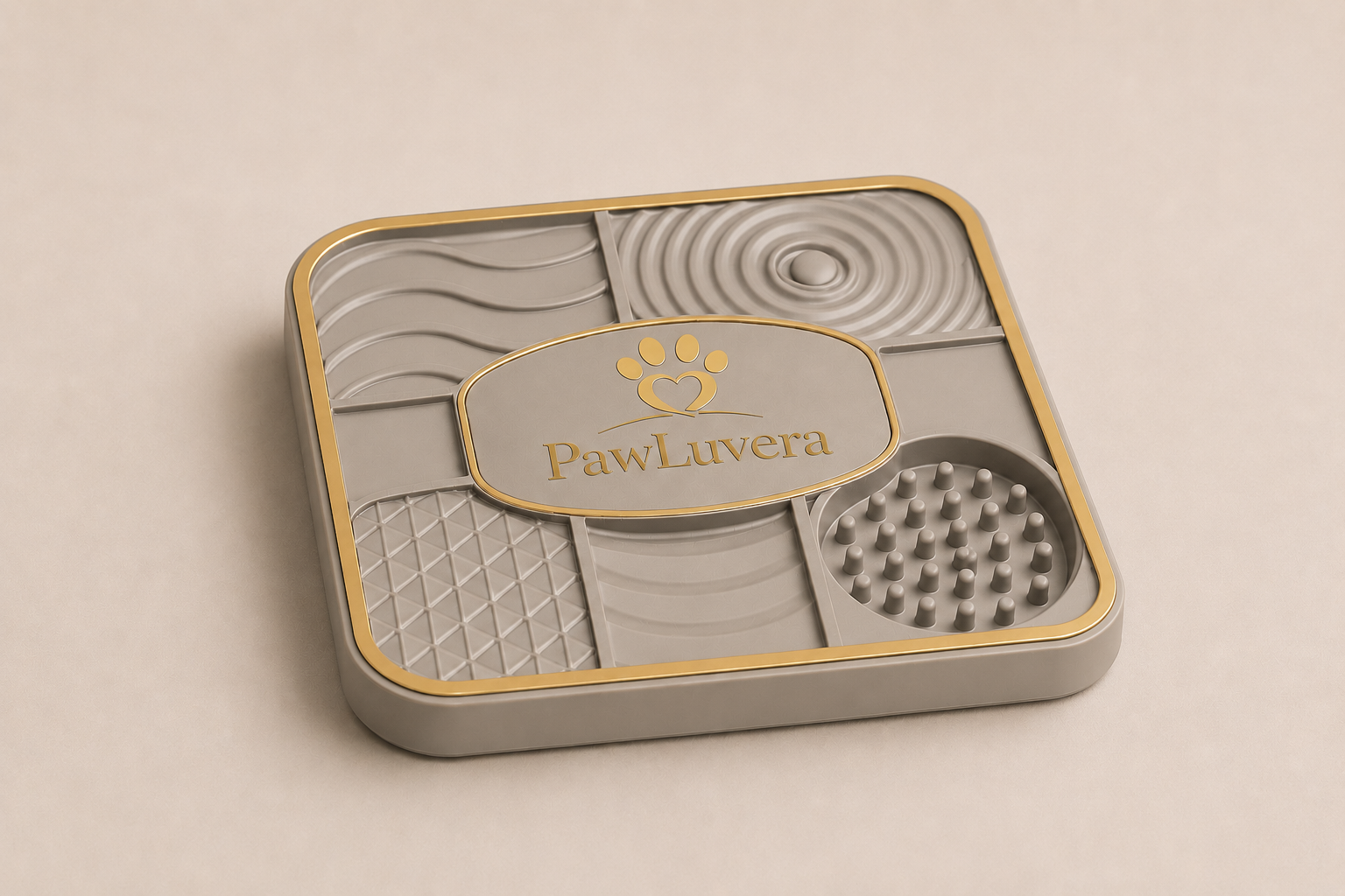 PawLuvera Licking Mat Stone