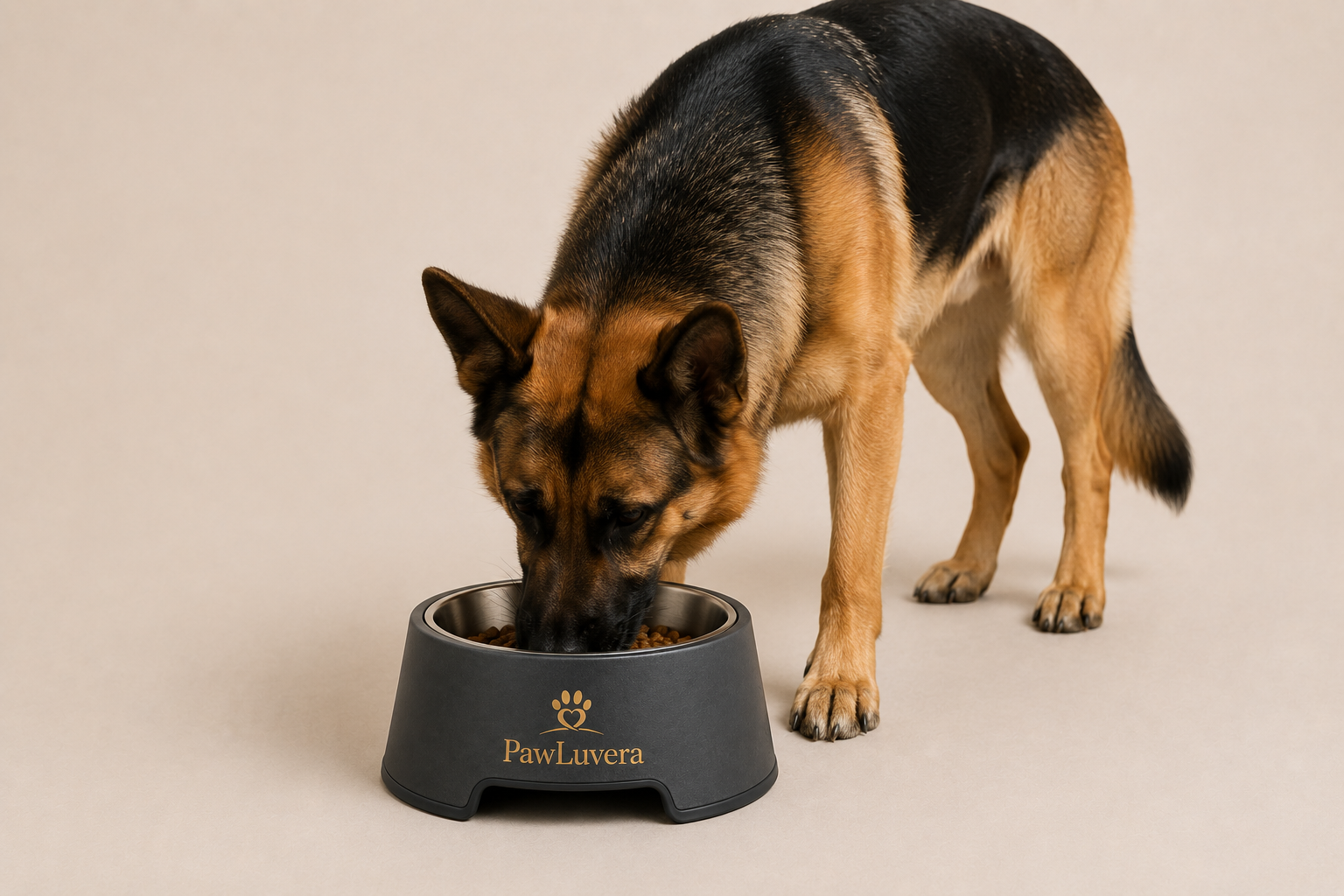 PawLuvera Dog Bowl Charcoal
